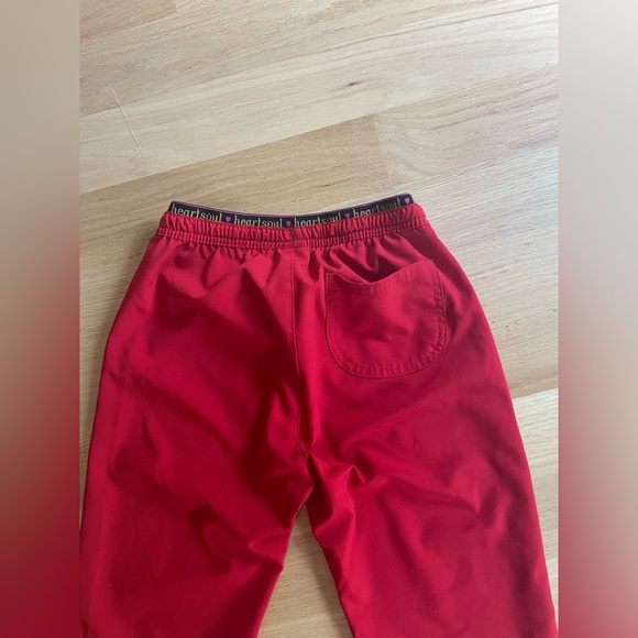 Red Bootcut Scrub Bottoms - Picture 5 of 9